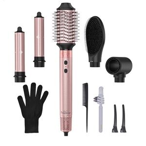 BNWT Brightup Air style 3030 5-in-1 Hair Dryer Brush curler